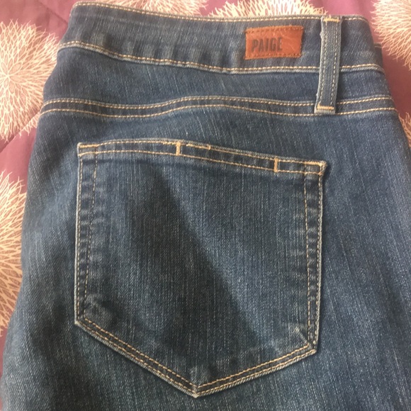 PAIGE Verdugo Ankle Skinny Jeans in Tami Dark Wash Mid-Rise Size 32 EUC - Picture 11 of 12